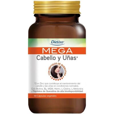 Dietisa Mega Hair and Nails - Supports hair and nails - 60 capsules Dietisa Mega Hair and Nails - Supports hair and nails - 60 capsules