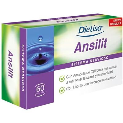 Dietisa Ansilit - Cápsulas de relajación con amapola y lúpulo - Suplemento alimenticio Dietisa Ansilit - Cápsulas de relajación con amapola y lúpulo - Suplemento alimenticio