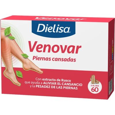 Dietisa Venovar - Apoyo a la circulación de las piernas - Complemento Alimenticio Dietisa Venovar - Apoyo a la circulación de las piernas - Complemento Alimenticio
