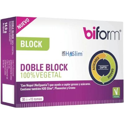 Biform Doble Block 100 Vegetal - Nahrungsergänzungsmittel Biform Doble Block 100 Vegetal - Nahrungsergänzungsmittel