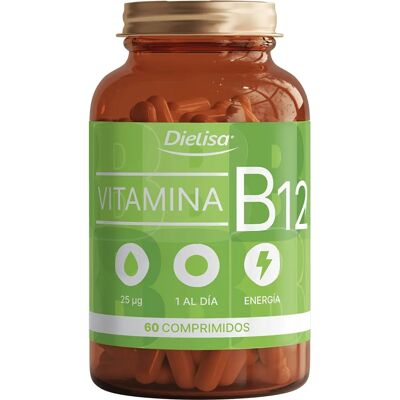 Dielisa B12 Veganes Vitamin 60 Tabletten - Nahrungsergänzung Dielisa B12 Veganes Vitamin 60 Tabletten - Nahrungsergänzung