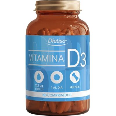 Dielisa Vitamin D3 - 60 Tabletten - Vegan Unterstützung Dielisa Vitamin D3 - 60 Tabletten - Vegan Unterstützung