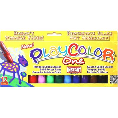 Bâtons de Peinture Solide Playcolor 12 Couleurs - Fournitures d'Art - Publicité Bâtons de Peinture Solide Playcolor 12 Couleurs - Fournitures d'Art - Publicité