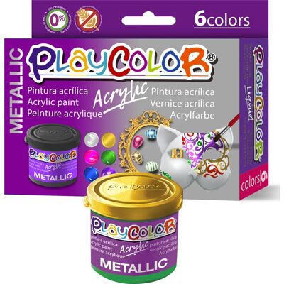 Playcolor Tempera liquide pastel - Ensemble de 6, 40ml - Publicité Playcolor Tempera liquide pastel - Ensemble de 6, 40ml - Publicité
