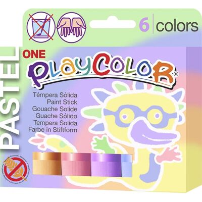 Playcolor Pastell Ein-Temperafarbe - 6 Stück Playcolor Pastell Ein-Temperafarbe - 6 Stück