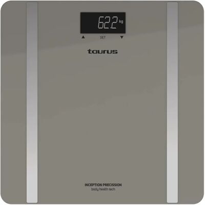 Bilancia Digitale da Bagno Taurus Inception Grigia - Bilancia da Bagno Bilancia Digitale da Bagno Taurus Inception Grigia - Bilancia da Bagno