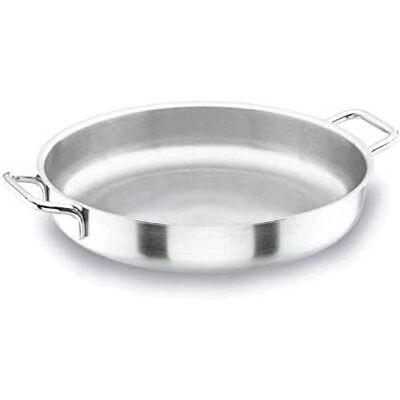 Lacor Wagner 40 cm Poêle Ronde Inox Sans Couvercle - Publicité Lacor Wagner 40 cm Poêle Ronde Inox Sans Couvercle - Publicité