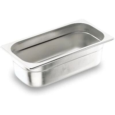 Lacor Rostfritt Stålbehållare 1/2 - 9,9L, Grå & Silver - För professionellt bruk Lacor Rostfritt Stålbehållare 1/2 - 9,9L, Grå & Silver - För professionellt bruk
