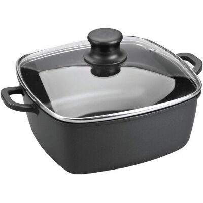 Lacor 25829 Négyzet alakú lábas - 28cm - Fekete - 7,5L Lacor 25829 Négyzet alakú lábas - 28cm - Fekete - 7,5L