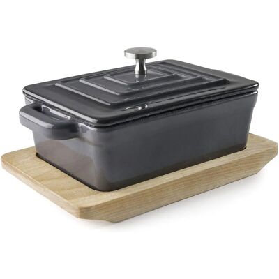 Lacor Casserole Rectangulaire avec Couvercle - 13x9cm - Publicité Lacor Casserole Rectangulaire avec Couvercle - 13x9cm - Publicité