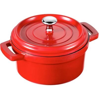 Lacor Mini Caçarola Vermelha de Alumínio - 14cm Lacor Mini Caçarola Vermelha de Alumínio - 14cm