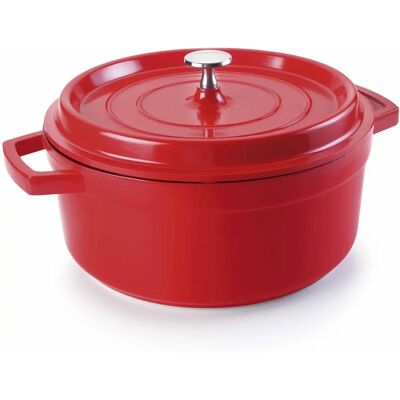 Faitout Rouge en Fonte d'Aluminium Lacor - 28cm - 6,7L Faitout Rouge en Fonte d'Aluminium Lacor - 28cm - 6,7L