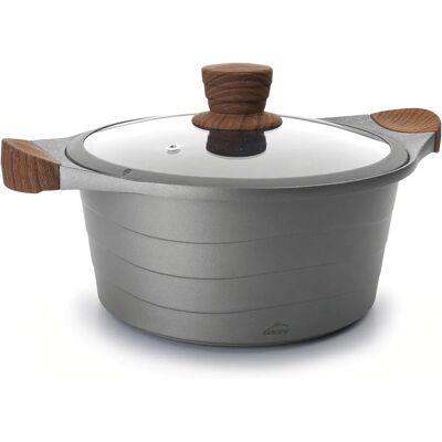 Lacor Stilo 27324 - Induktionsaluminium kök, 24cm, Grå Lacor Stilo 27324 - Induktionsaluminium kök, 24cm, Grå