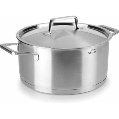 Lacor 45022 Cazo de Acero Inoxidable 4L - Apto para Horno Lacor 45022 Cazo de Acero Inoxidable 4L - Apto para Horno