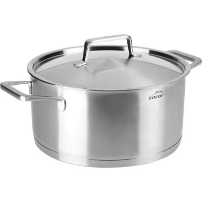 LACOR Foodie 28x12.5 cm - Stainless Steel Dutch Oven Pan LACOR Foodie 28x12.5 cm - Stainless Steel Dutch Oven Pan