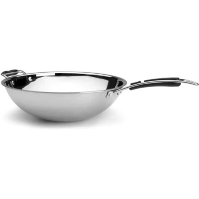 Lacor 53836 Wok Tri Metal - 36cm, 5.5L, Inox Lacor 53836 Wok Tri Metal - 36cm, 5.5L, Inox