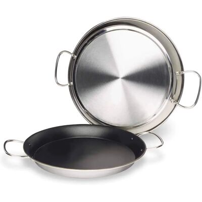 LACOR Rostfritt Stål Induktion Paellapanna - 32cm LACOR Rostfritt Stål Induktion Paellapanna - 32cm