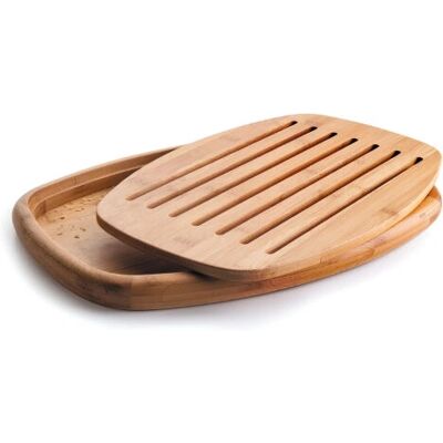 Lacor Tagliere a Pane Ovale in Bambù - 40x27cm Lacor Tagliere a Pane Ovale in Bambù - 40x27cm
