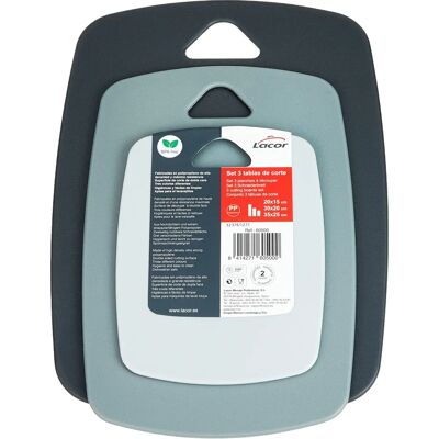 Lacor Kunststoff-Schneidebretter - Set aus 3 Lacor Kunststoff-Schneidebretter - Set aus 3