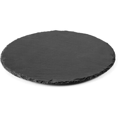 Lacor Round Slate Platter - 30cm Serving Plate Lacor Round Slate Platter - 30cm Serving Plate
