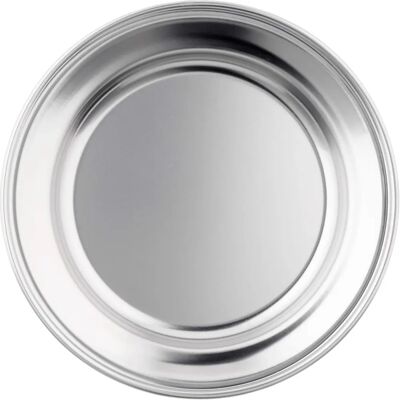 LACOR Edelstahl Campingplatte - 22cm Robustes Geschirr LACOR Edelstahl Campingplatte - 22cm Robustes Geschirr