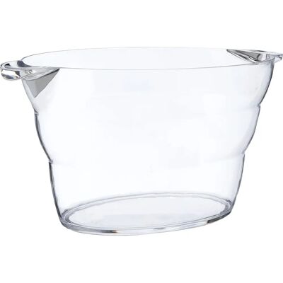 Lacor 13L Ovaler Champagner Eimer - Elegant Acryl Lacor 13L Ovaler Champagner Eimer - Elegant Acryl