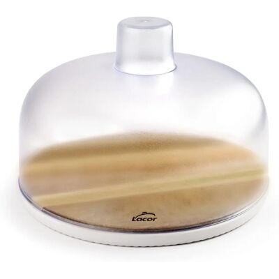 LACOR Ostetäckning - Akaciaträ, BPA-fritt plastlock, Ø 26cm LACOR Ostetäckning - Akaciaträ, BPA-fritt plastlock, Ø 26cm