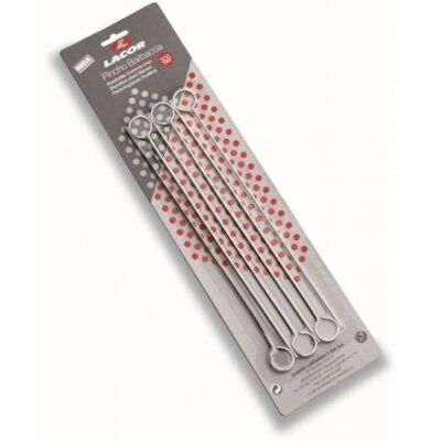 Lacor 305 mm rozsdamentes acél négyzet alakú nyársak - Grill kiegészítők Lacor 305 mm rozsdamentes acél négyzet alakú nyársak - Grill kiegészítők