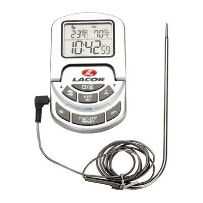 Lacor 62498 Digitales Backofenthermometer - Sonde, Magnetfuß Lacor 62498 Digitales Backofenthermometer - Sonde, Magnetfuß