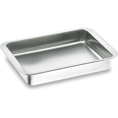 Lacor Stainless Steel Baking Dish - 62530 - Oven-Safe - 35.7x23.5cm Lacor Stainless Steel Baking Dish - 62530 - Oven-Safe - 35.7x23.5cm
