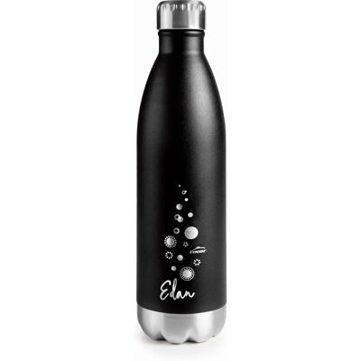 Lacor Bottiglia in Acciaio Inox Nera - 750 ml - Isolata & Anti-fuoriuscita Lacor Bottiglia in Acciaio Inox Nera - 750 ml - Isolata & Anti-fuoriuscita