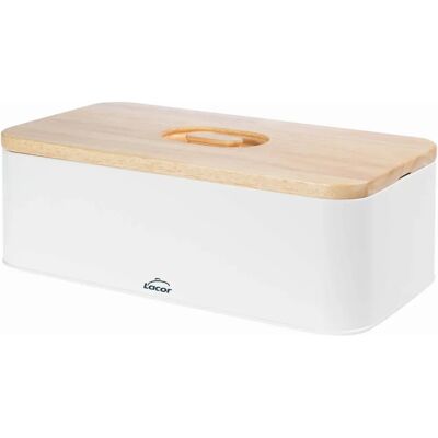 LACOR Brooddoos Wit - Herbruikbaar Hout 1L LACOR Brooddoos Wit - Herbruikbaar Hout 1L