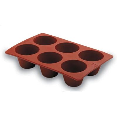 Lacor 66736 Stampo Decorazione Torte - Silicone 6 Cavità Marrone Lacor 66736 Stampo Decorazione Torte - Silicone 6 Cavità Marrone