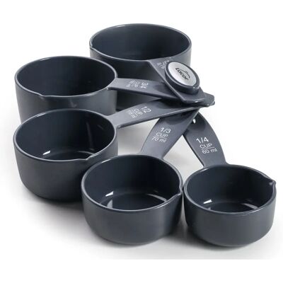 Conjunto de 5 colheres de medição Lacor - Plástico Cinza - 5 pcs Conjunto de 5 colheres de medição Lacor - Plástico Cinza - 5 pcs