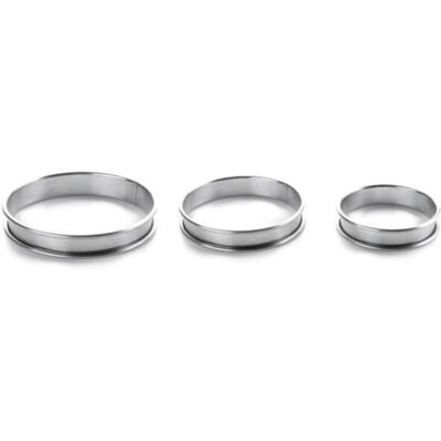 Cercle à tartelette Lacor 68121 - Inox 10 cm - Passe au four & lave-vaisselle Cercle à tartelette Lacor 68121 - Inox 10 cm - Passe au four & lave-vaisselle