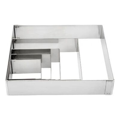 Lacor 68441 forma de forno em aço inoxidável - 14x14cm - Retangular Lacor 68441 forma de forno em aço inoxidável - 14x14cm - Retangular