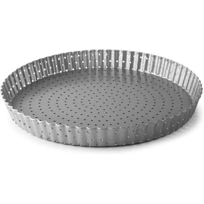Moule à tarte en acier au carbone micro-perforé 32cm Lacor - Durable & Antiadhésif Moule à tarte en acier au carbone micro-perforé 32cm Lacor - Durable & Antiadhésif