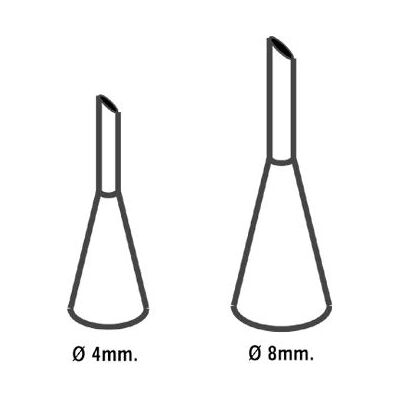 Lacor 68992 Strumento per Decorare Pasticceria - Acciaio Inox, Professionale, 4/8mm Lacor 68992 Strumento per Decorare Pasticceria - Acciaio Inox, Professionale, 4/8mm
