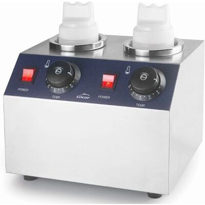 Lacor Podwójny Elektryczny Podgrzewacz Sosów - Sauce Warmer, Zakres 30°C-80°C, Stal nierdzewna Lacor Podwójny Elektryczny Podgrzewacz Sosów - Sauce Warmer, Zakres 30°C-80°C, Stal nierdzewna