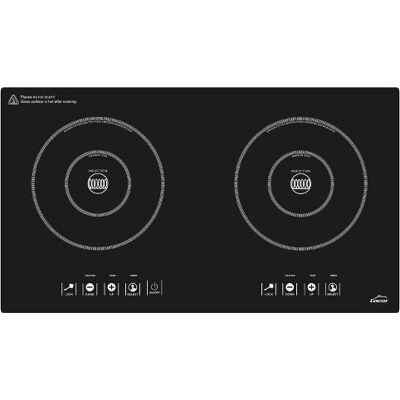 LACOR Placa de inducción doble horizontal - NEGRO LACOR Placa de inducción doble horizontal - NEGRO