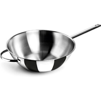 Lacor 79830 stainless steel frying pan - 30cm, 5L Lacor 79830 stainless steel frying pan - 30cm, 5L