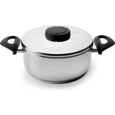 Lacor 85024 Olla de acero inoxidable con tapa - Apta para inducción Lacor 85024 Olla de acero inoxidable con tapa - Apta para inducción