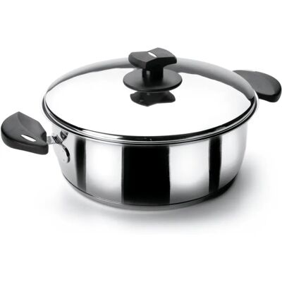 Lacor - Cazuela de Acero Inoxidable 26cm - Apta para inducción Lacor - Cazuela de Acero Inoxidable 26cm - Apta para inducción