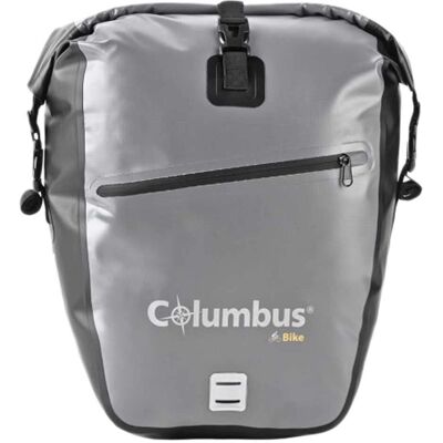 Columbus Outdoor - Dry Rear Pannier 20L - Bike Saddlebag - Gray - Unisex Columbus Outdoor - Dry Rear Pannier 20L - Bike Saddlebag - Gray - Unisex