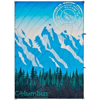 Columbus Outdoor Grand Teton Blue Travel Blanket Columbus Outdoor Grand Teton Blue Travel Blanket