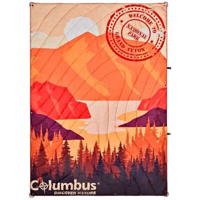 Columbus Outdoor Grand Teton - Recycelte wasserdichte Decke - Orange - 200x136cm - Schlafdecke Columbus Outdoor Grand Teton - Recycelte wasserdichte Decke - Orange - 200x136cm - Schlafdecke