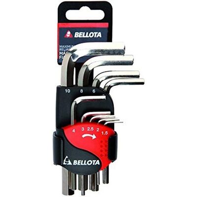 Bellota hatszögletű kulcs készlet - 1,5-10mm - 9 db Bellota hatszögletű kulcs készlet - 1,5-10mm - 9 db