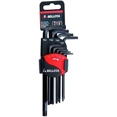 BELLOTA Zestaw kluczy Torx T9-T50 - Wytrzymały, Długi, Kompaktowy BELLOTA Zestaw kluczy Torx T9-T50 - Wytrzymały, Długi, Kompaktowy