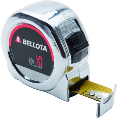 Bellota 8m Chrome Locking Tape Measure - Construction Tool Bellota 8m Chrome Locking Tape Measure - Construction Tool