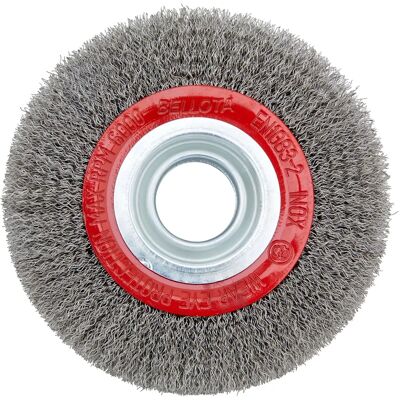 Bellota - Körkörös Kefe 150mm Rozsdamentes Acél Hullámos Vezetékkel - Ipari Típus Bellota - Körkörös Kefe 150mm Rozsdamentes Acél Hullámos Vezetékkel - Ipari Típus